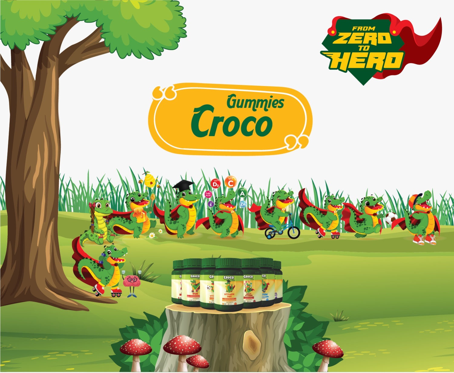 Croco Gummies family