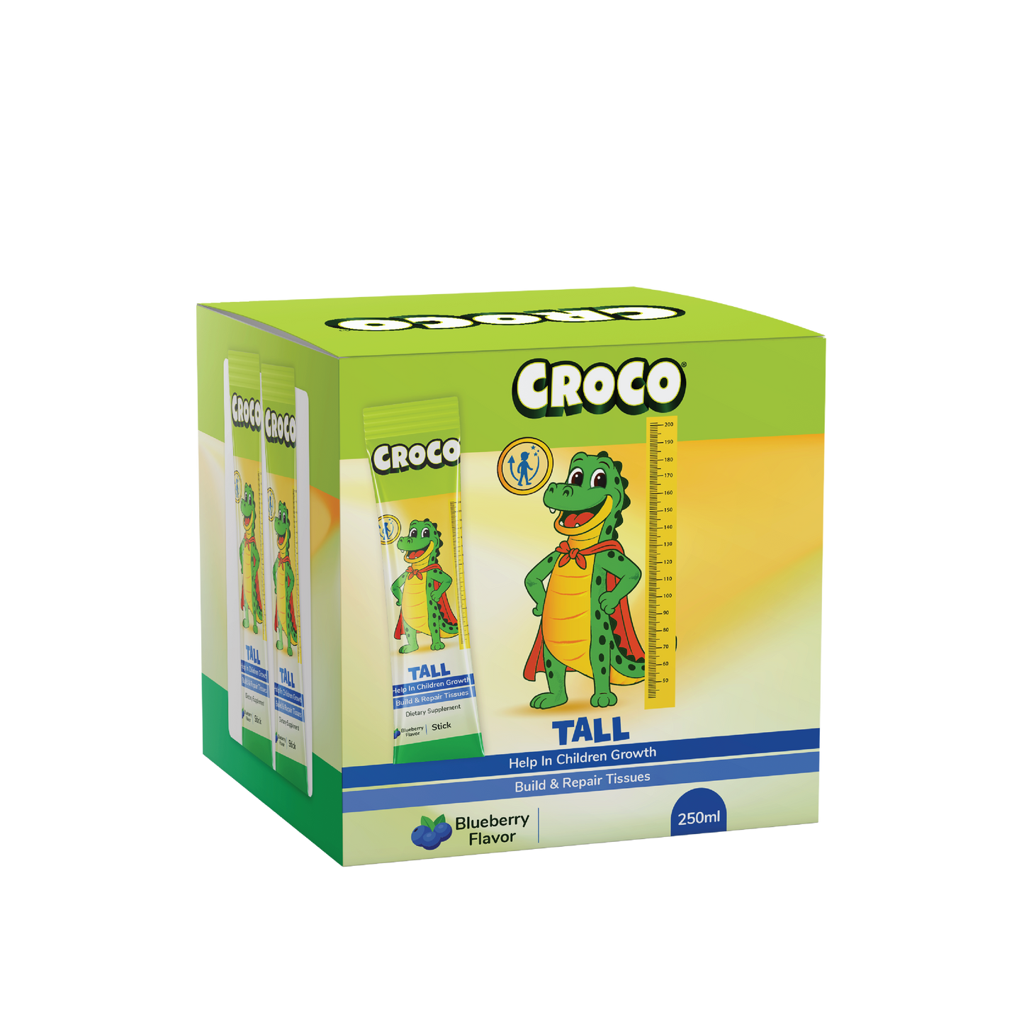 Croco Tall Oral Sticks Box of 10 × 10 mL sticks